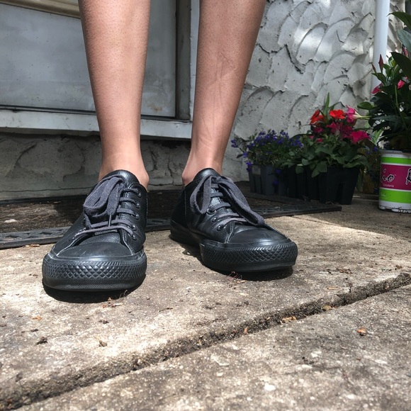 SOLD Leather Chuck Taylor Converse Sneakers - Picture 2 of 3